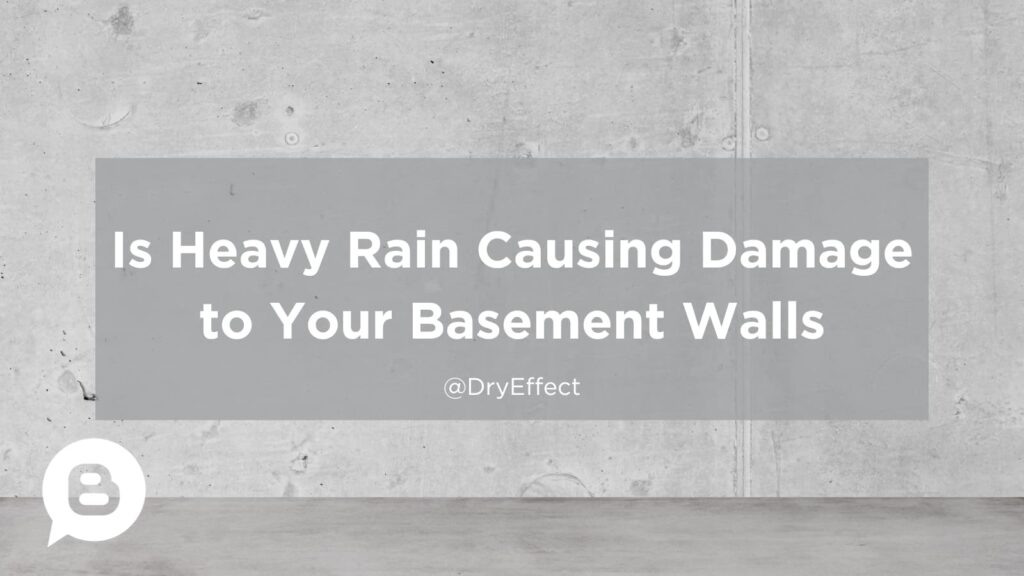 Basement wall water damage