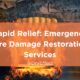 Emergency Fire Damage Restoration Services