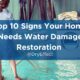 signs of water damage in a home