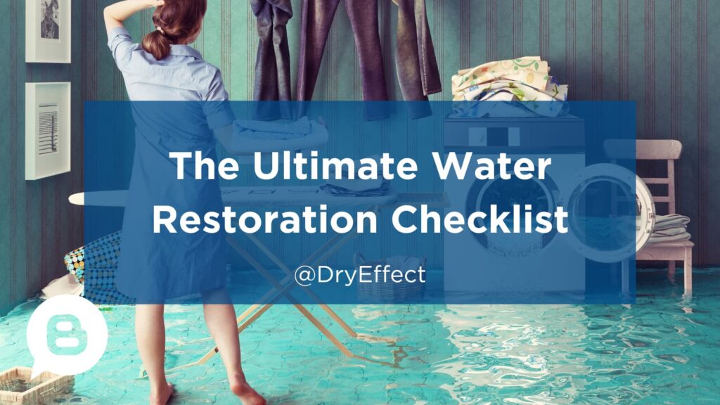 Water damage restoration checklist